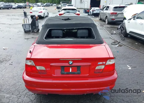 2003 BMW M3 z USA, uszkodzony, nr VIN WBSBR93443PK02409